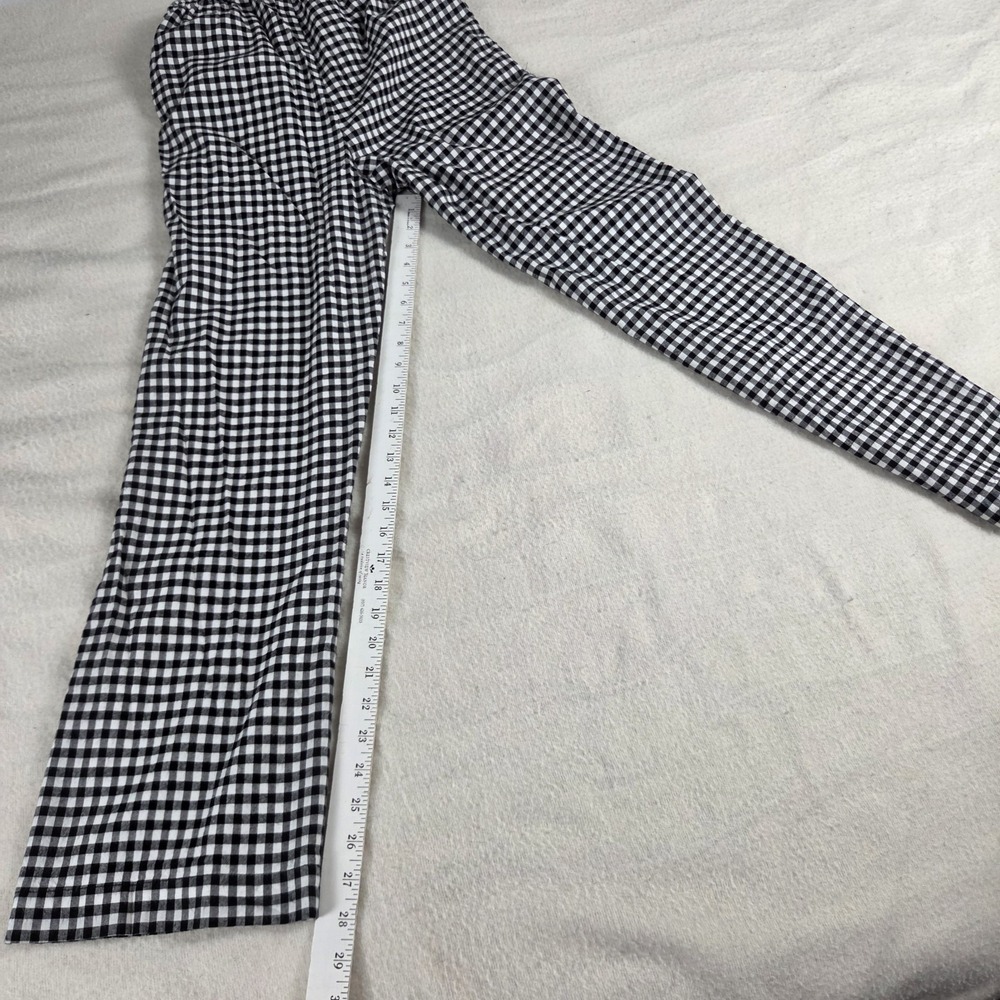 Black & White Gingham Checked Smocked Top Jumpsuit Size XS - Picture 5 of 8